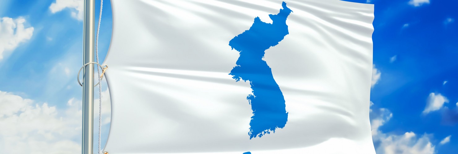 The Korean unification flag.