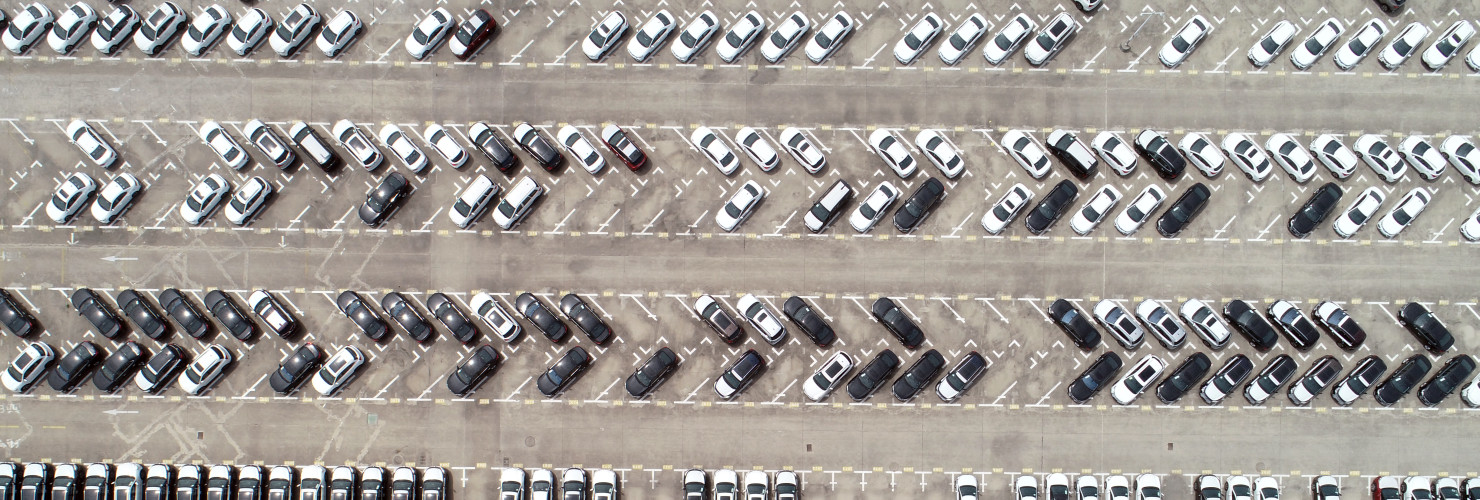 Vehicles are lined up at the auto plant of JAC Motors (Anhui Jianghuai Automobile Co., Ltd.) in Hefei city, east China's Anhui province